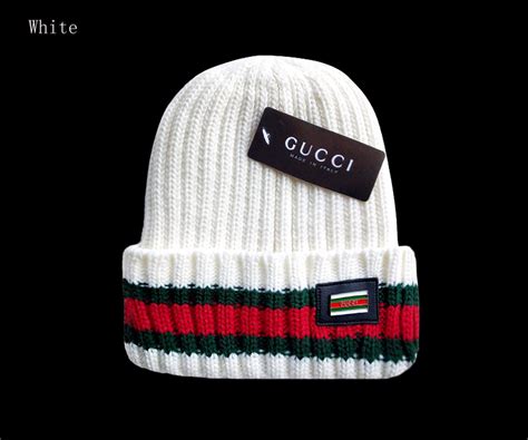 gucci white beanie hat|Gucci hat men's price.